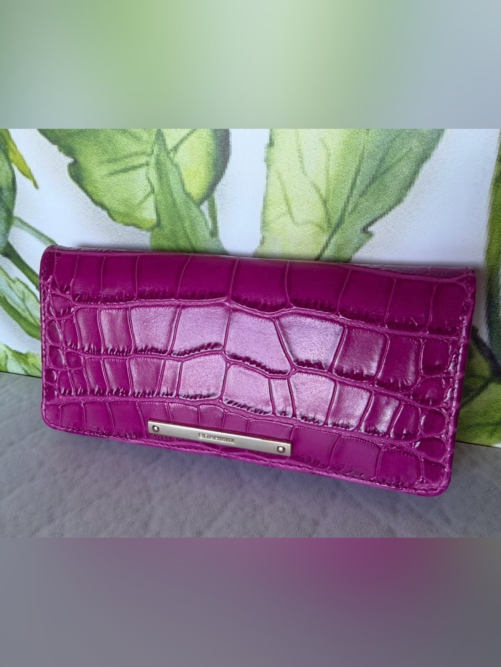Brahmin Empower Tangsi Pink BCA Ady Leather Wallet NWT PRICE FIRM HTF